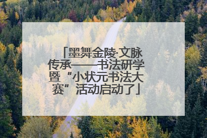 墨舞金陵·文脉传承——书法研学暨“小状元书法大赛”活动启动了